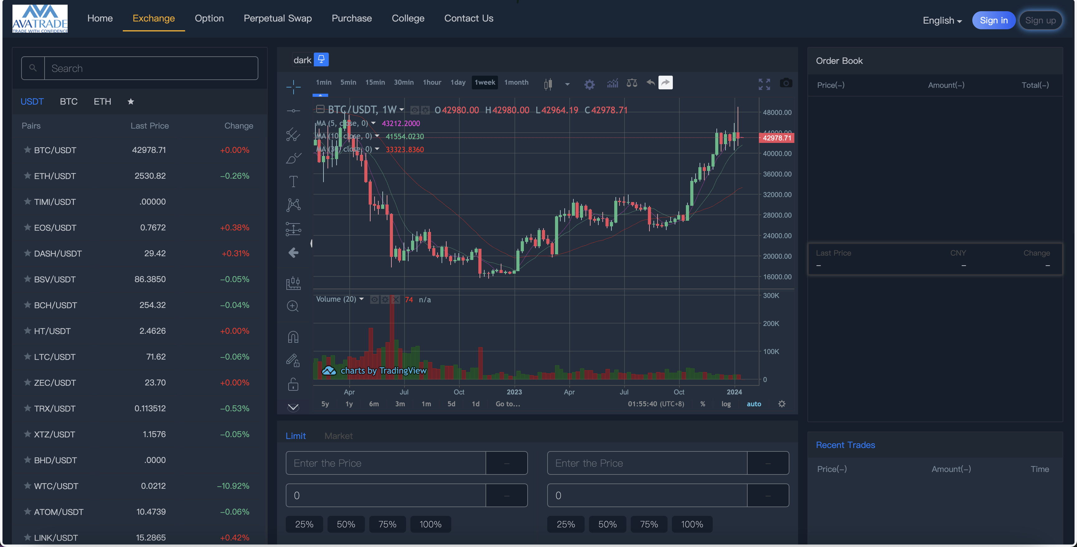 AVATRADE多语言交易所/15国语言交易所/合约交易/期权交易/币币交易/申购/矿机/风控/前端wap/pc纯源码/带搭建教程-5